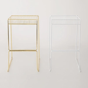 Metal wire stool