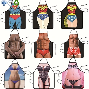 Custom print funny sexy kitchen waist cooking apron
