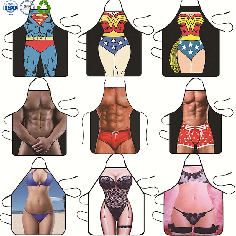 Custom print funny sexy kitchen waist cooking apron