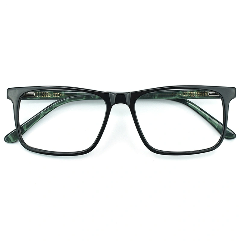 PH2227 Newest trend square acetate full rim black optical eye glasses frames ready goods