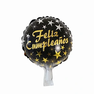 Multi-style 10 inch Spanish Happy Birthday Happy Day Feliz Cumpleanos Feliz Dia Foil Helium Balloons Birthday Party Decorations