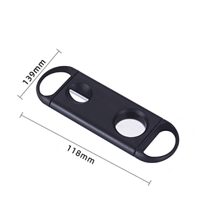 Wholesale Cigar and cigarette accessories plastic punching scissors V-CUT cigar cutter