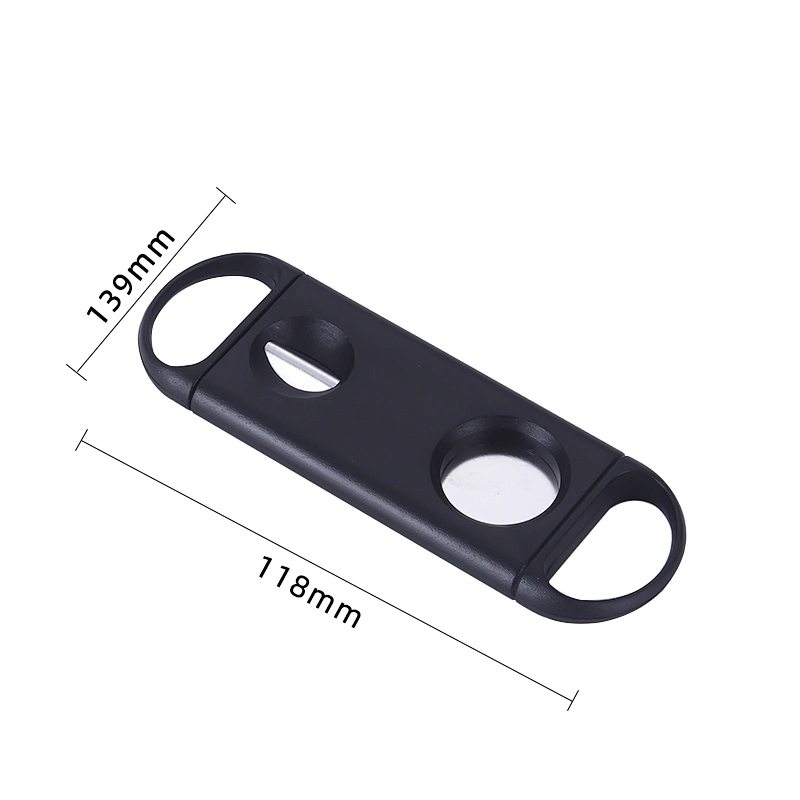 Wholesale Cigar and cigarette accessories plastic punching scissors V-CUT cigar cutter