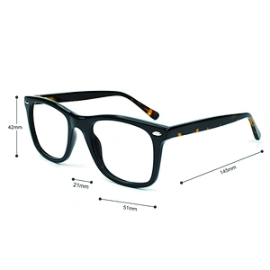 Prescription CE certified square oversize acetate optical spectacle frames 1 buyer
