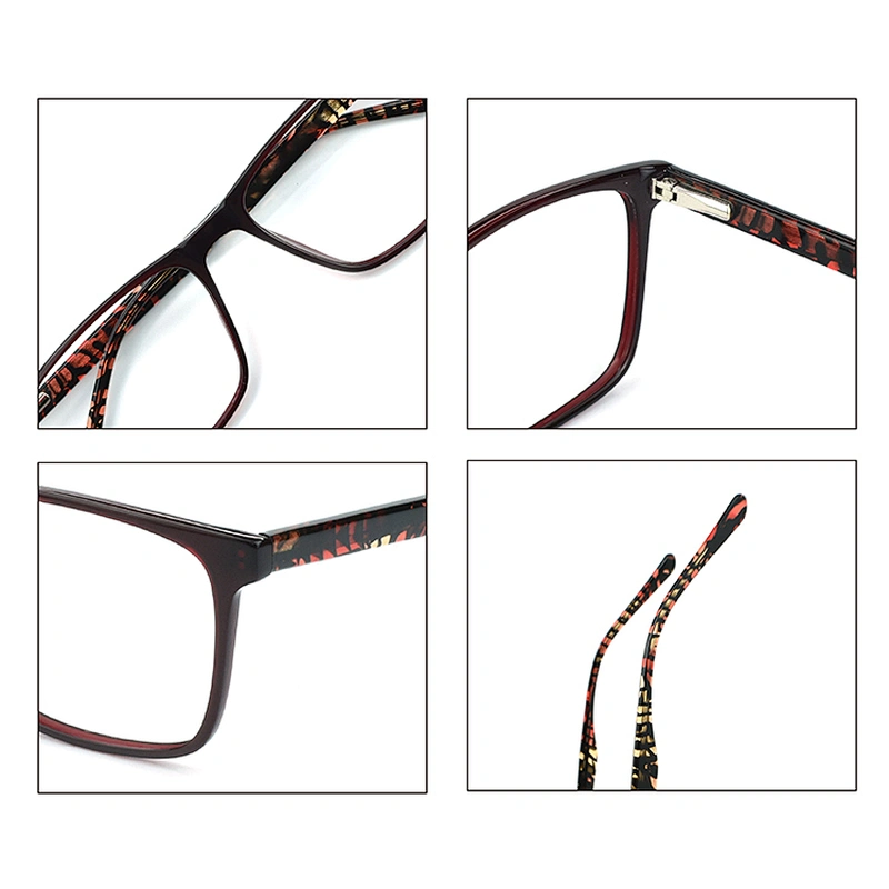 Transparent Computer Anti Blue Light Square Blocking Optical Eyeglasses Frame