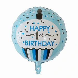 Multi-style 18 inch Happy Birthday Round Foil Helium Balloons Birthday Party Decorations