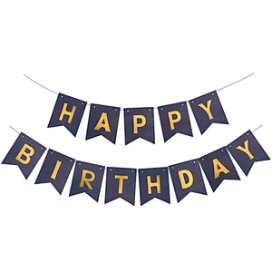 Wholesale Birthday Party Decoration Accessories Happy Birthday Banner Party Supplies