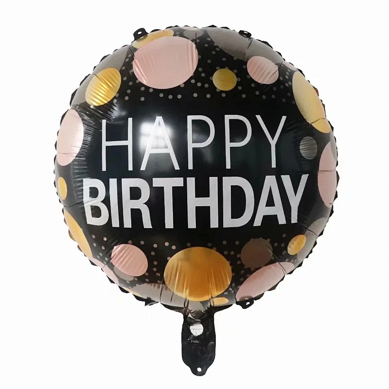 Multi-style 18 inch Happy Birthday Round Foil Helium Balloons Birthday Party Decorations