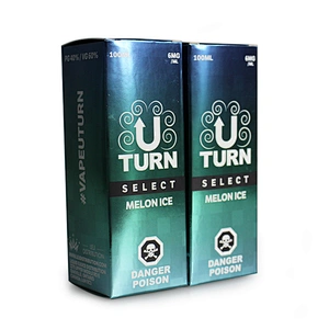 custom 100ml silver foil paper package box for gorilla vaping bottle