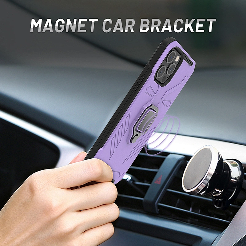 2023 New Design Mobile Back Cover 360 Ring Holder Cell Android Phone Case For iPhone 11 12 Pro Max Mini