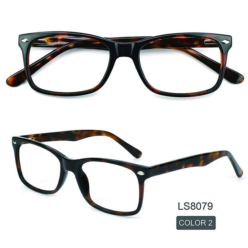Best Selling Fashion Design Vintage Acetate Eyeglasses square men Optical Frames 2021