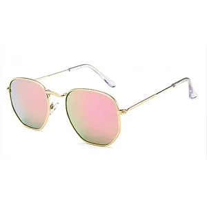 Classic High End Sunglasses Men Driving Sun Glasses Metal Mirror Eyewear Male