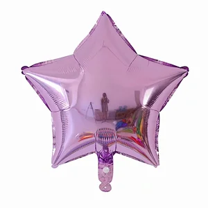 Multiple Color 18 inch Plain Pure Star Shaped Foil Helium Balloons Birthday Party Decorations