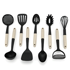 High Quality Cooking Tools Nylon Modern Kitchen Utensils Best Selling Kitchen Gadgets Fresh Series Nylon Slotted Spoon