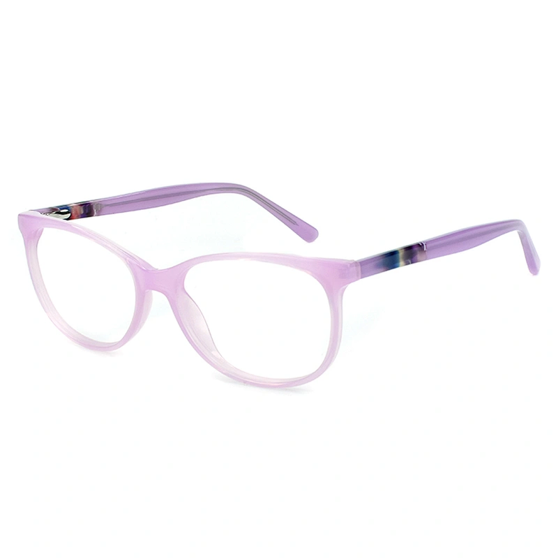 Stylish Round Acetate Eyeglasses Blocking Basic Anti Blue Light Blocker Glasses Oversized Frame
