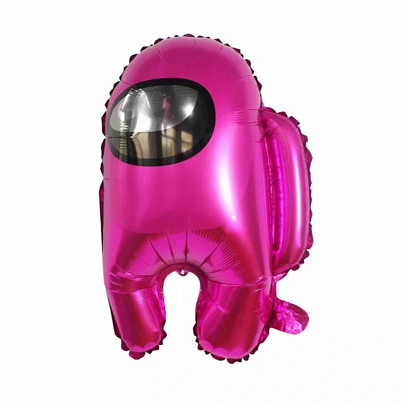 New cartoon 18-inch space among us aluminum foil balloon double printing round kids toy balloon theme party decoration