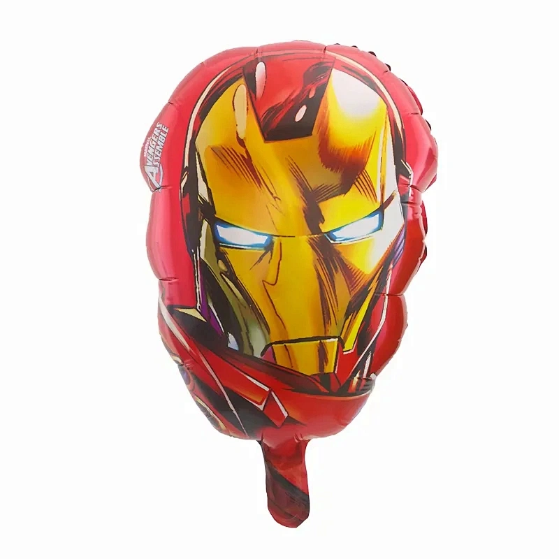 American Cartoon Character Spider man Superhero Captain Man Iron Head Shape Globos Foil Balloons For Kids Toy Decoration