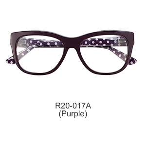 Newest design acetate colorful pattern frames glasses optical eyewear eyeglass for adults