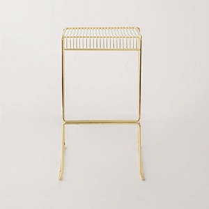 Metal wire stool