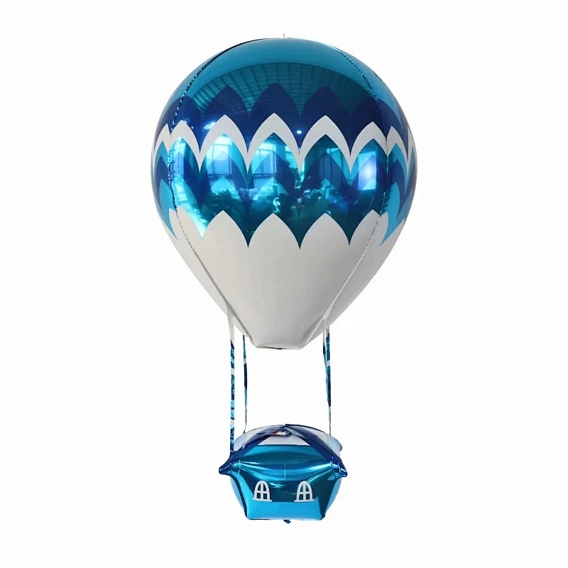 22 Inch new design large size hot air shape 4D helium foil balloon for wedding/valentine's party decoration