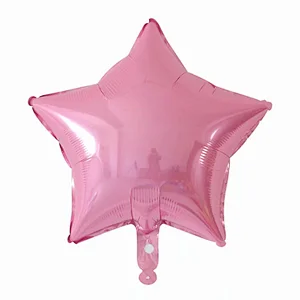 Multiple Color 18 inch Plain Pure Star Shaped Foil Helium Balloons Birthday Party Decorations