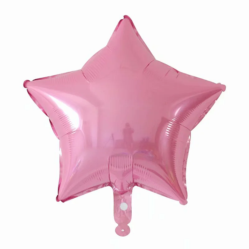 Multiple Color 18 inch Plain Pure Star Shaped Foil Helium Balloons Birthday Party Decorations