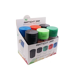 New Product 300ml Smell Proof Jar Plastic Herb Vacuum Weed Jar With Lid