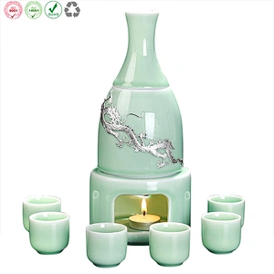 Retro Style Ceramic Sake Cup Set