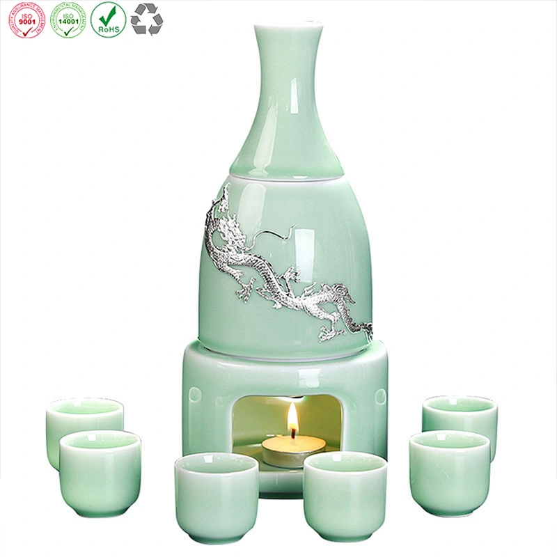 Retro Style Ceramic Sake Cup Set