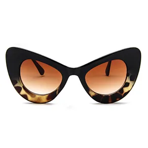 High Quality Stylish Women New Model Plastic Cat Eye Eyewear Glasses Leopard Print Eyeglasses Frame