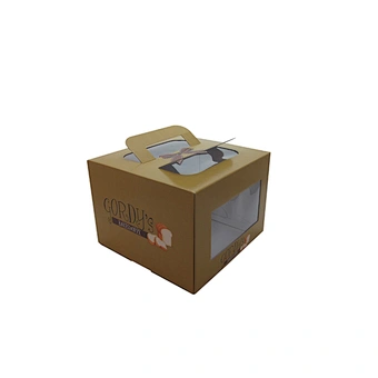 2016 Customized cake packaging box with window