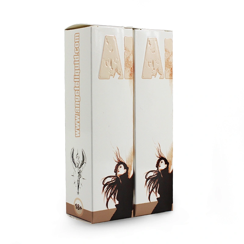 emboss deboss coated paper package box for 60ml vaping liquid bottle