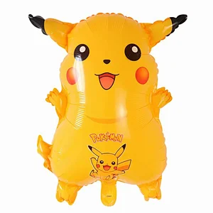 Cartoon Character Foil Balloons For Party Decorations Kids Toys Pikachu Myrtle Frog Seed Series Helium Foil Balloons