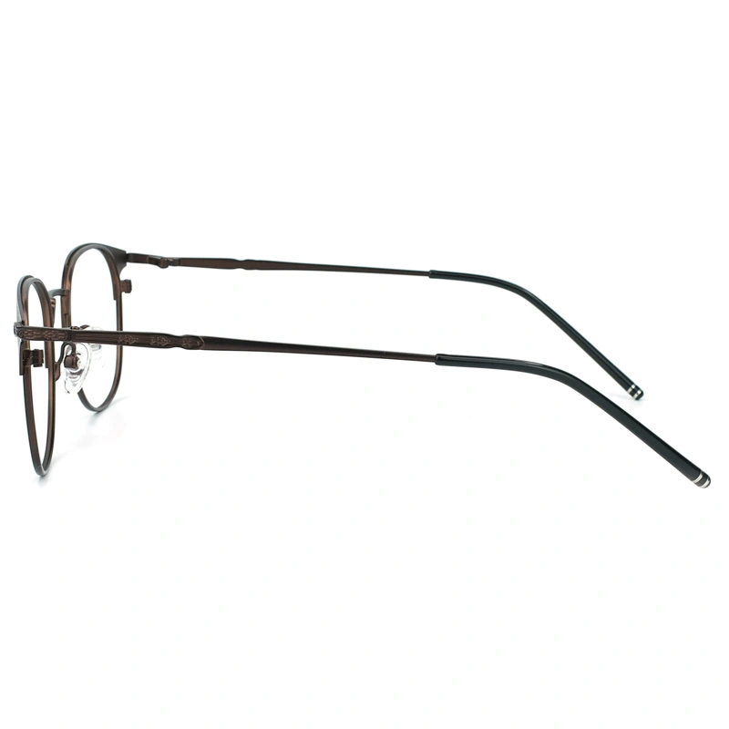 Fashion Round Metal Frame Blue Light Blocking Personality College Style Eye Protection Glasses