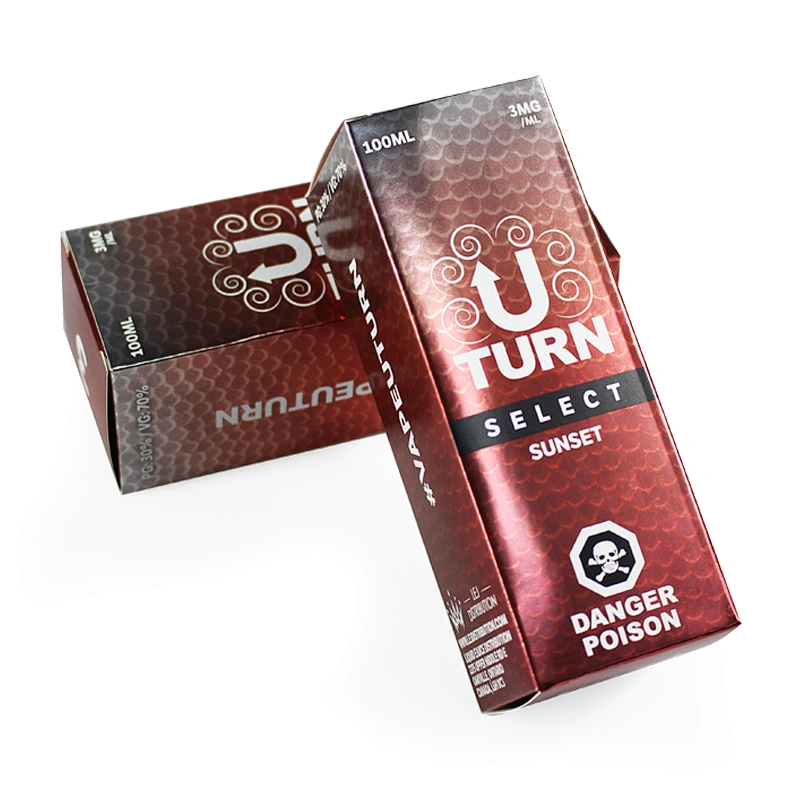 custom 100ml silver foil paper package box for gorilla vaping bottle