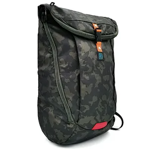Roll top  camouflage laptop backpack