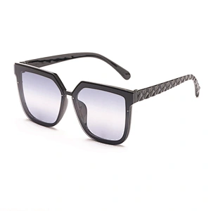 2021 Vintage Retro Style 8 Colors Big Square Crystal Gradient Feeling Full Rim Diamond Cut Sunglasses