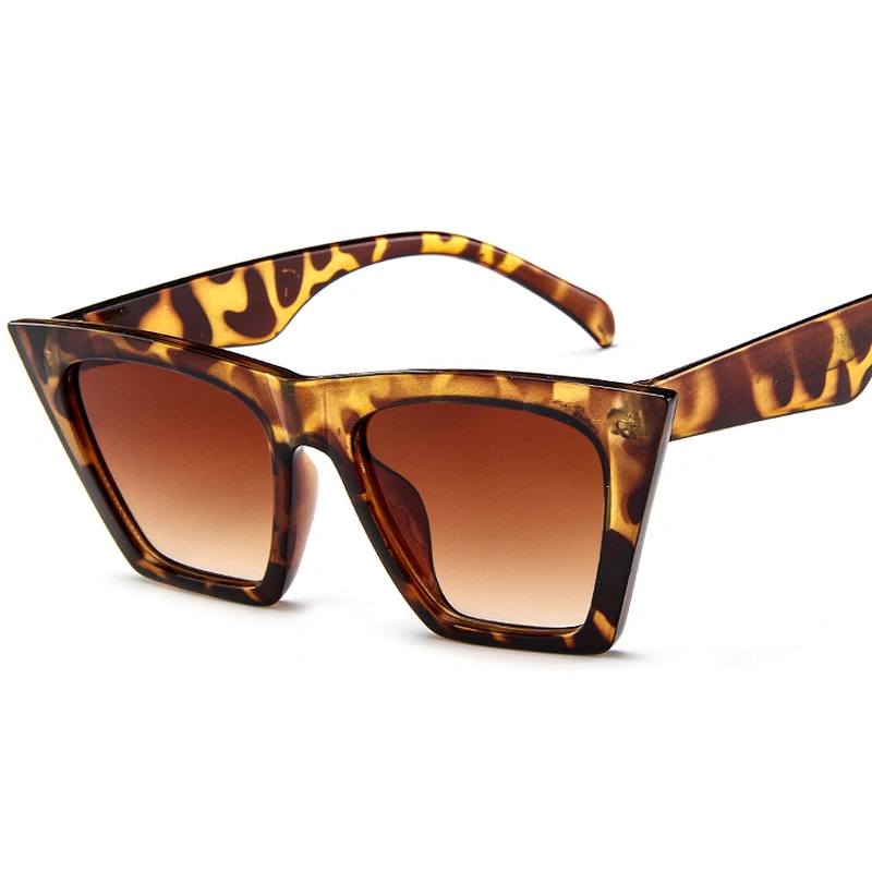 New Fashion Chic One Piece Oversized Sunglasses Vendor Flat Top Thick Frame Shades 2021