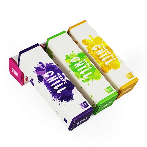 folding printing paper box for 30ml 60ml liquid vaping bottle package