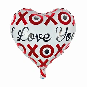 18inch heart shape i love you Te Amo helium foil balloons globos Valentine's Day wholesale balloons party wedding decoration