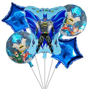 Superhero Theme Aluminum Foil Balloon Set Spiderman Batman Balloon Kids Birthday Toy Balloon Party Decoration