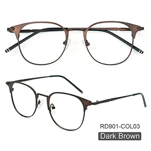 Fashion Round Metal Frame Blue Light Blocking Personality College Style Eye Protection Glasses