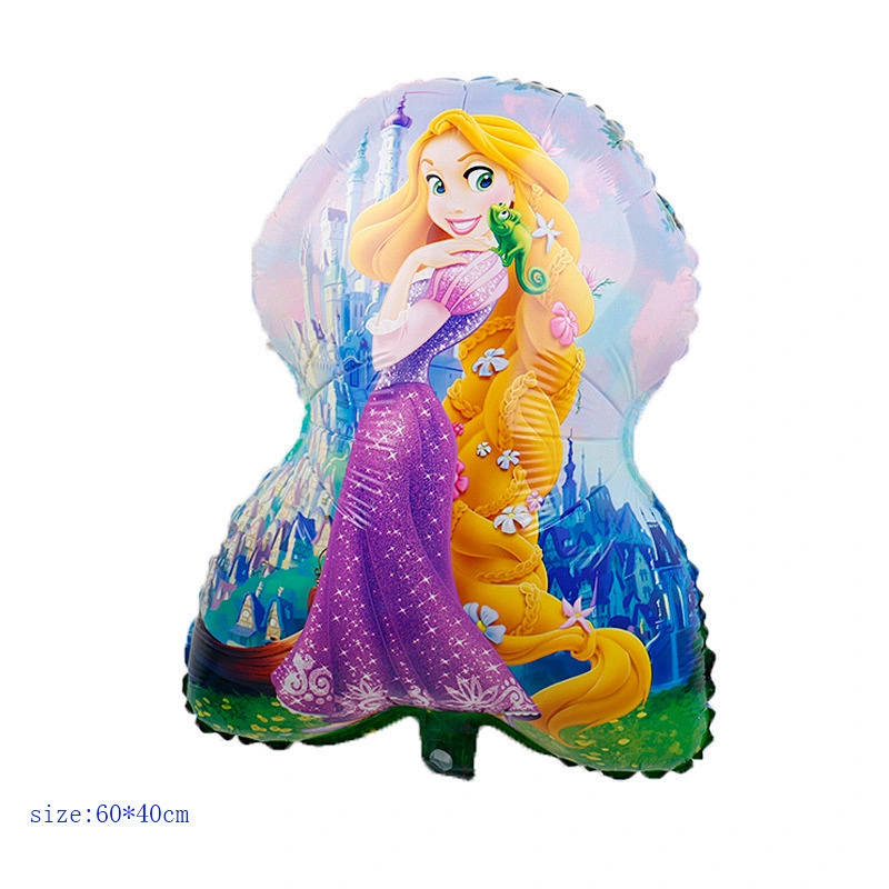 Sleeping Beauty Princess Mermaid Foil Balloon Princess Theme Girl Party Decorations White Cinderella Princess Mermaid Balloon