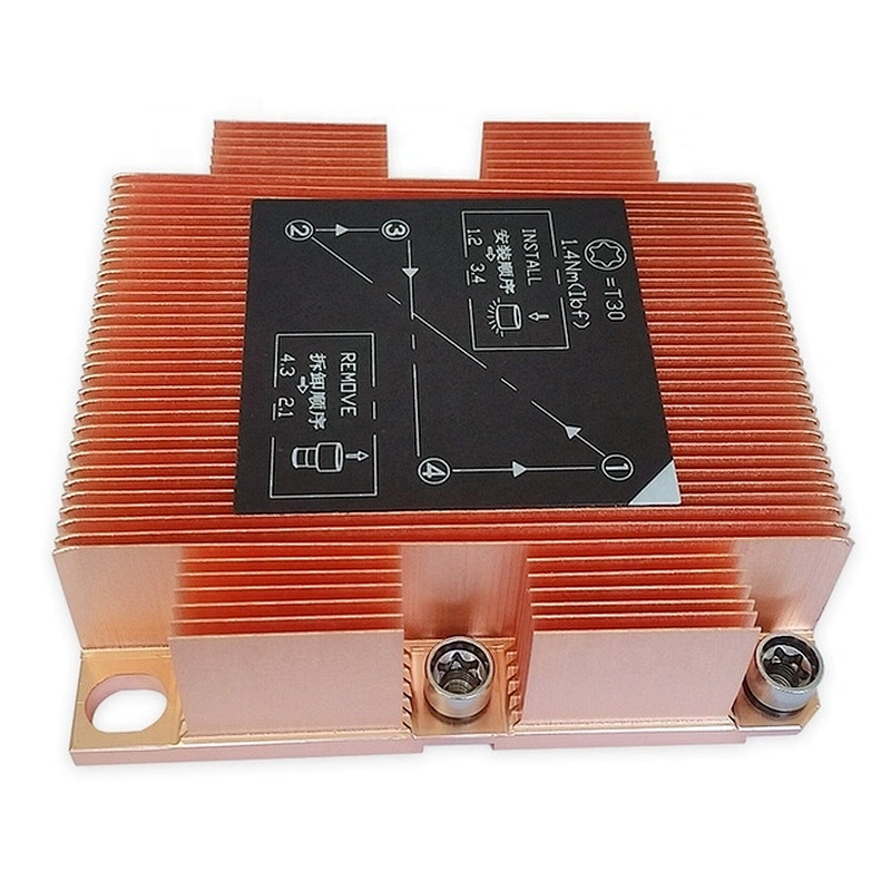 3647 square pitch industrial copper heat sink for server, CPU, LED