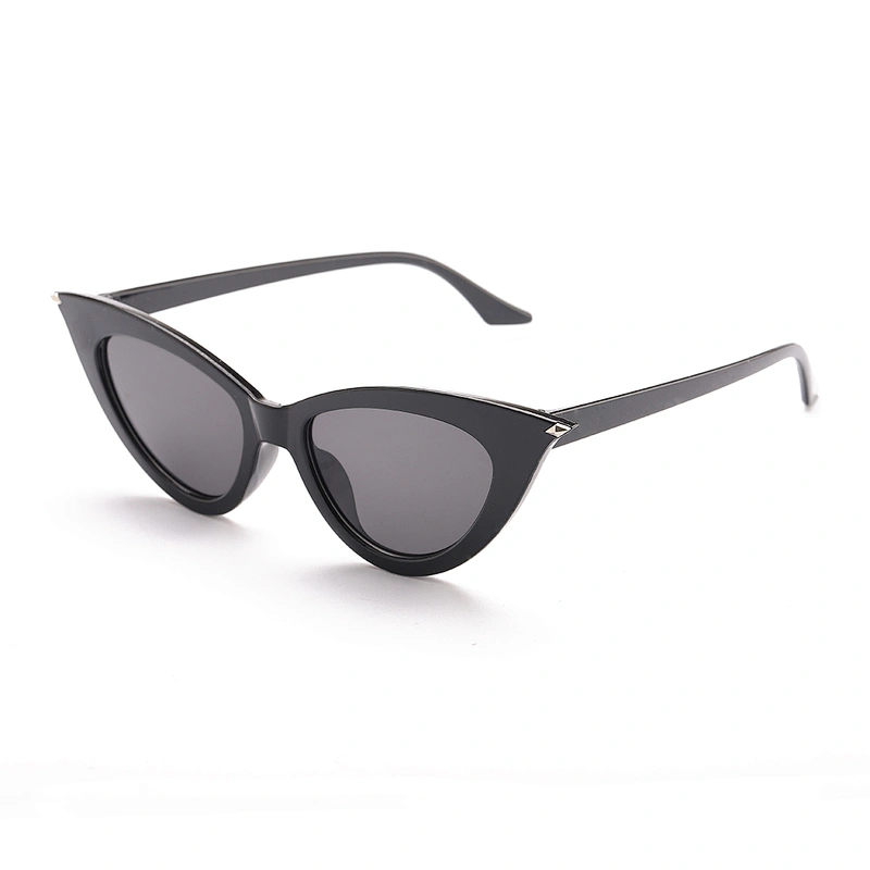 High Quality Women's Small Retro Modern High Pointed Cat Eye Sunglasses
