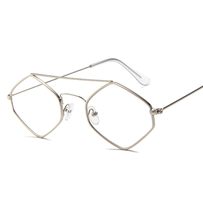 Fashion Men Women Diamond Sharp Sunglasses Clear Yellow Lens Shades UV400 Polycarbonate Shield New 2021