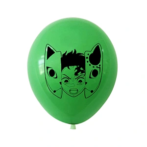 Demon Slayer Latex Balloons  with Conffeti Latex Balloon Birthday Party Decorations for Girls Women