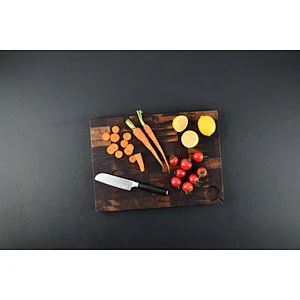 UWELD Walnut End Grain Cutting Board Reversible Chopping Board for Kitchen 16x11.5x1.2