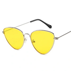 New Triangle Alloy Frame Sunglasses Men Women 2021 Fashion Shades UV400 Vintage Glasses