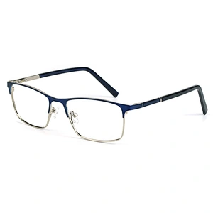 Full rim square classic metal optical frames custom logo eye glasses